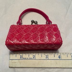 NWOT Pink mini purse/ change purse/ lipstick holder